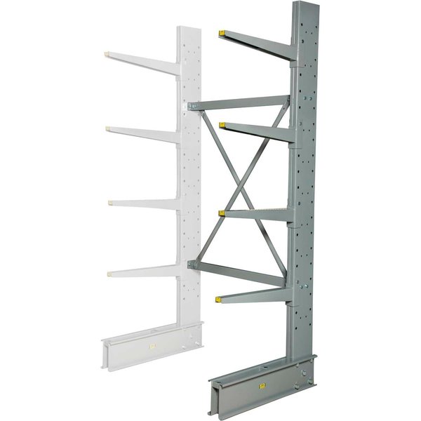 Global Industrial Single Sided Heavy Duty Cantilever Add-On Rack, 48inWx38inDx96inH 320821A